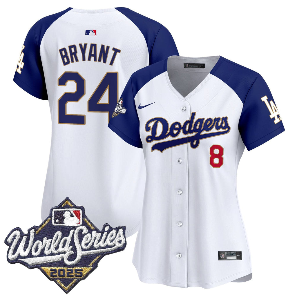 Women's LAD 2025 World Series Gold Trim Vapor Premier Limited Jersey - Stitched