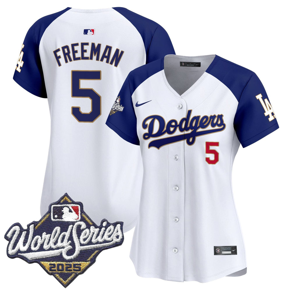 Women's LAD 2025 World Series Gold Trim Vapor Premier Limited Jersey - Stitched