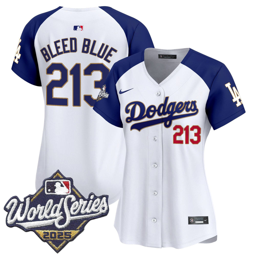 Women's LAD 2025 World Series Gold Trim Vapor Premier Limited Jersey - Stitched