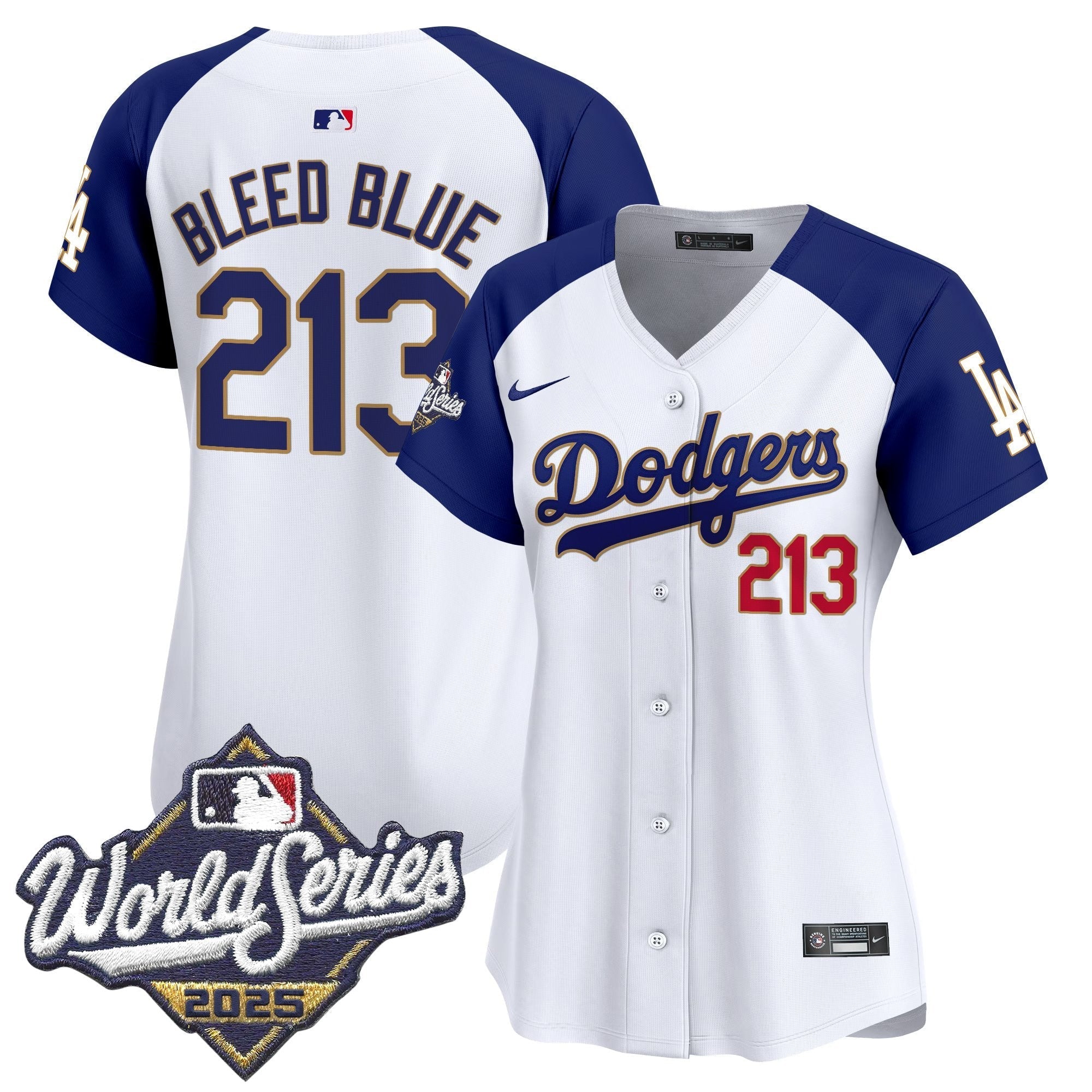 Women's LAD 2025 World Series Gold Trim Vapor Premier Limited Jersey - Stitched