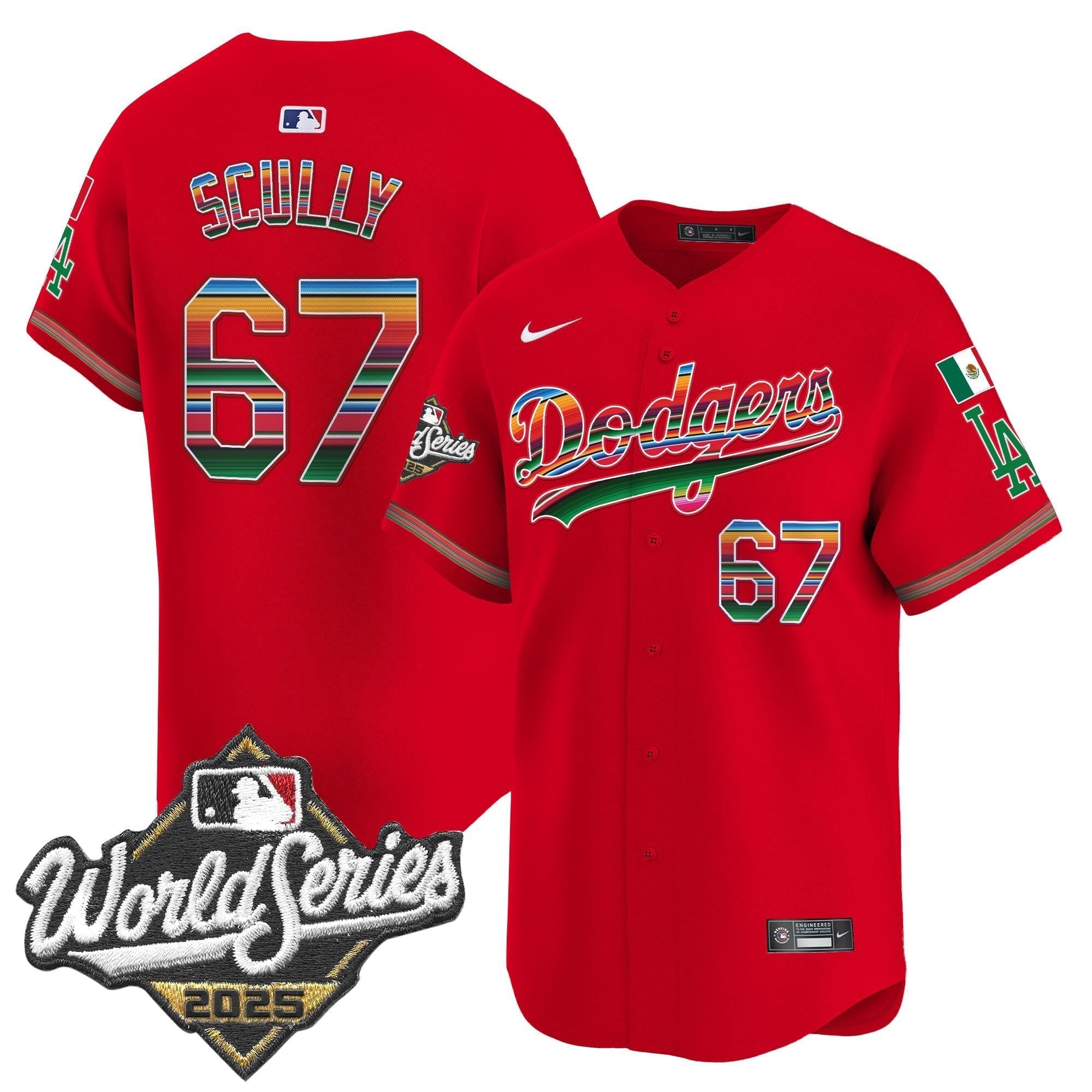 LAD Mexico 2025 World Series Vapor Premier Limited Jersey - Stitched