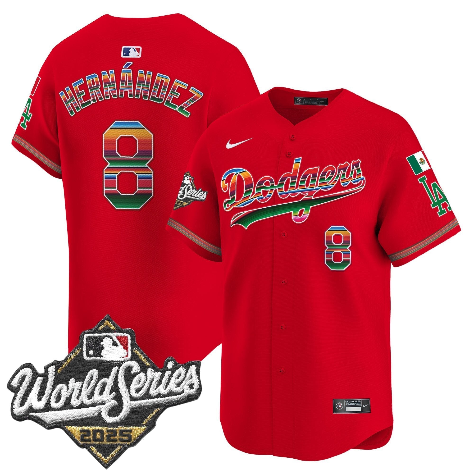 LAD Mexico 2025 World Series Vapor Premier Limited Jersey - Stitched