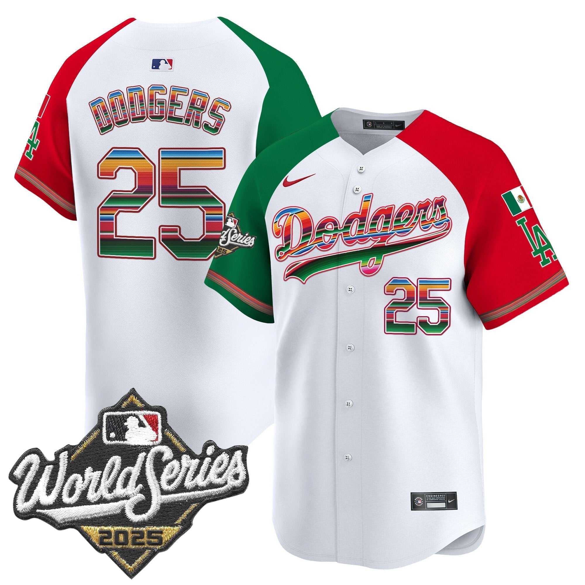 LAD Mexico 2025 World Series Vapor Premier Limited Jersey - Stitched
