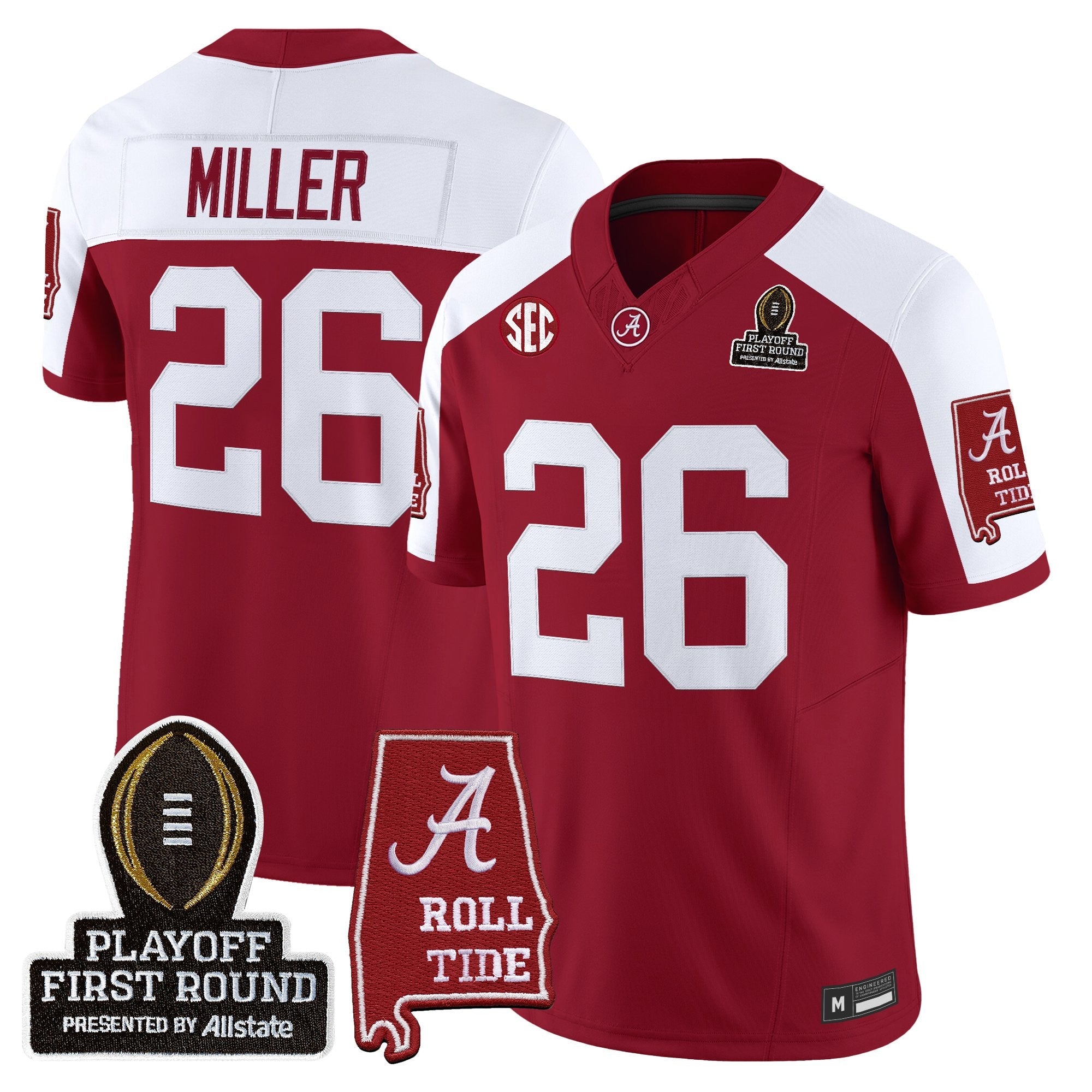 BAMA 2025 Playoff First Round Vapor Limited Jersey