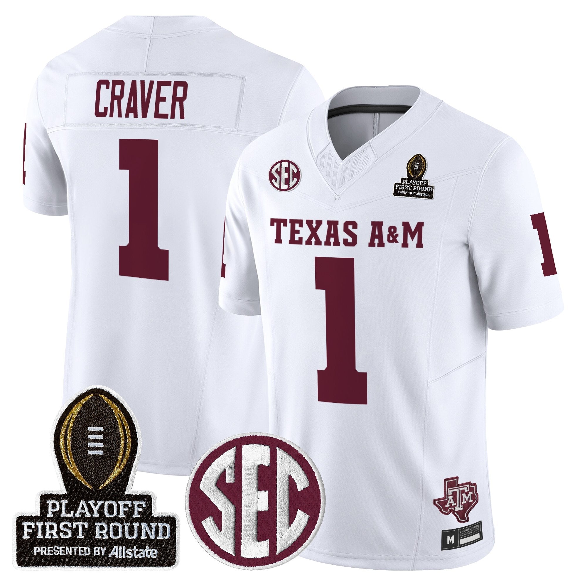 Aggies 2025 Playoff First Round Vapor Limited Jersey