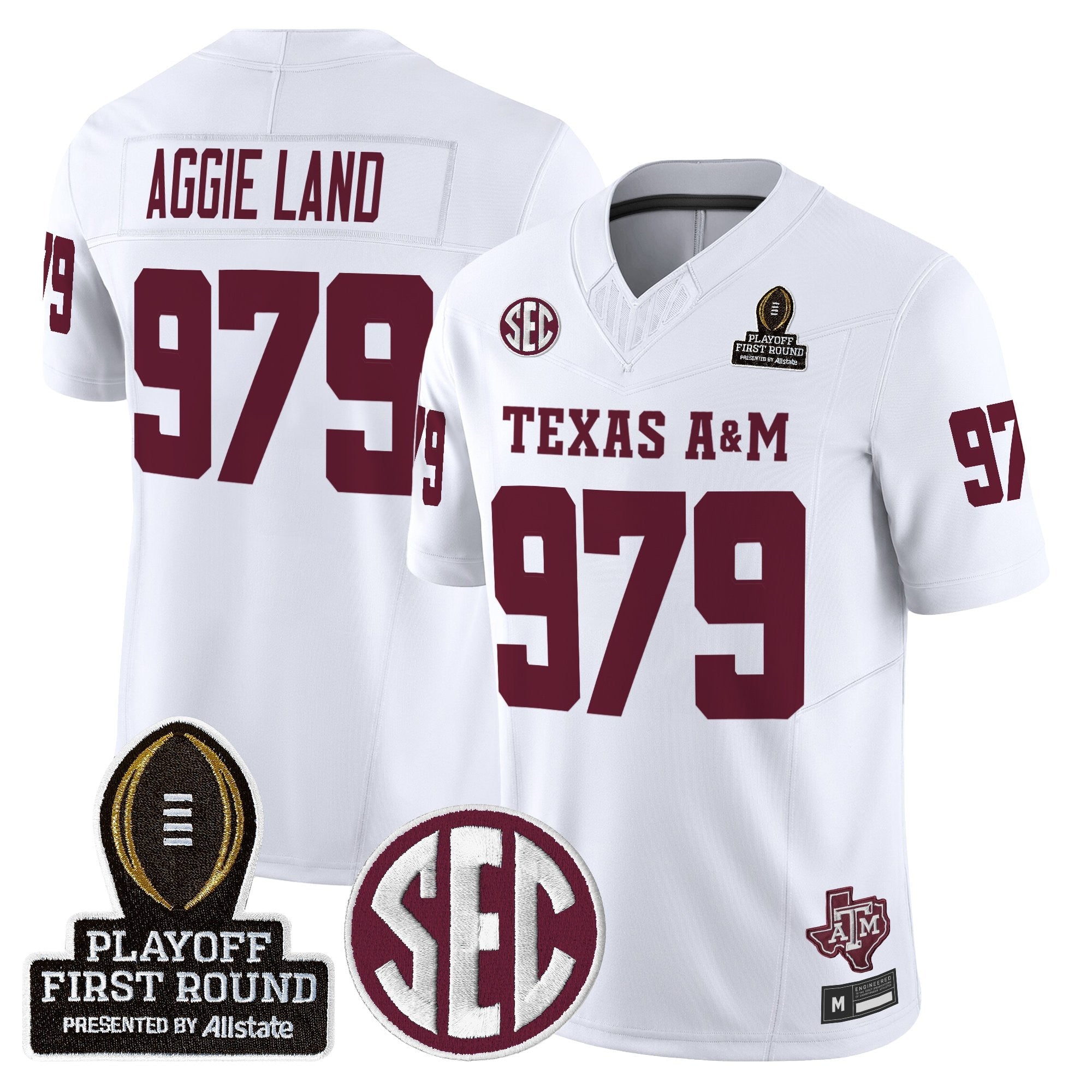 Aggies 2025 Playoff First Round Vapor Limited Jersey