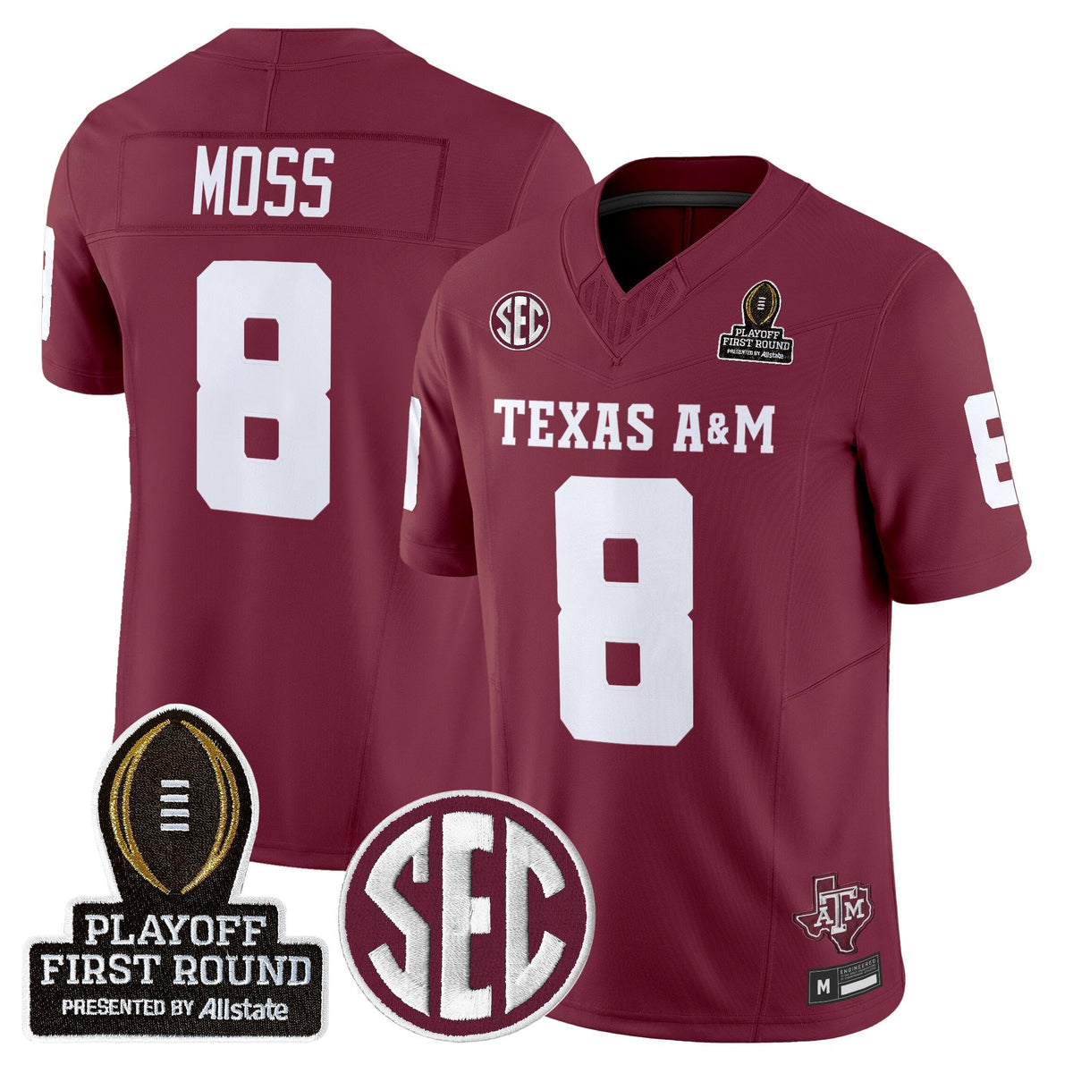 Aggies 2025 Playoff First Round Vapor Limited Jersey
