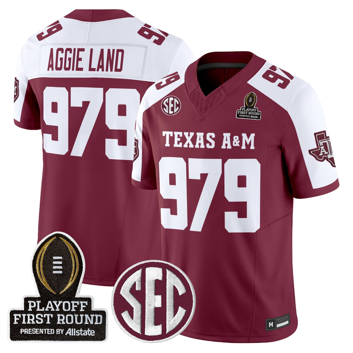 Aggies 2025 Playoff First Round Vapor Limited Jersey