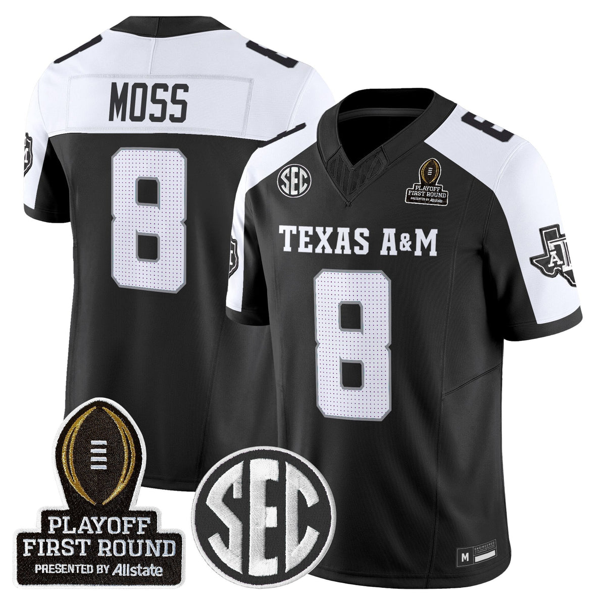 Aggies 2025 Playoff First Round Vapor Limited Jersey