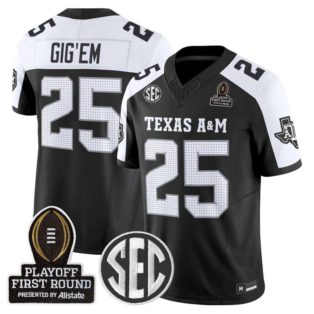 Aggies 2025 Playoff First Round Vapor Limited Jersey