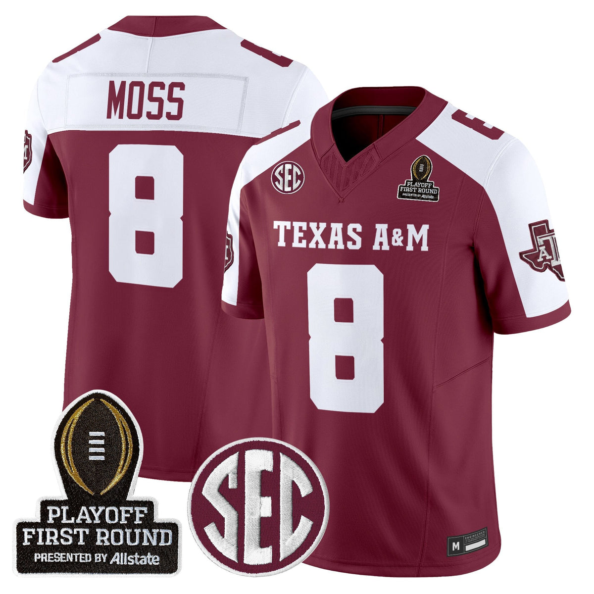 Aggies 2025 Playoff First Round Vapor Limited Jersey