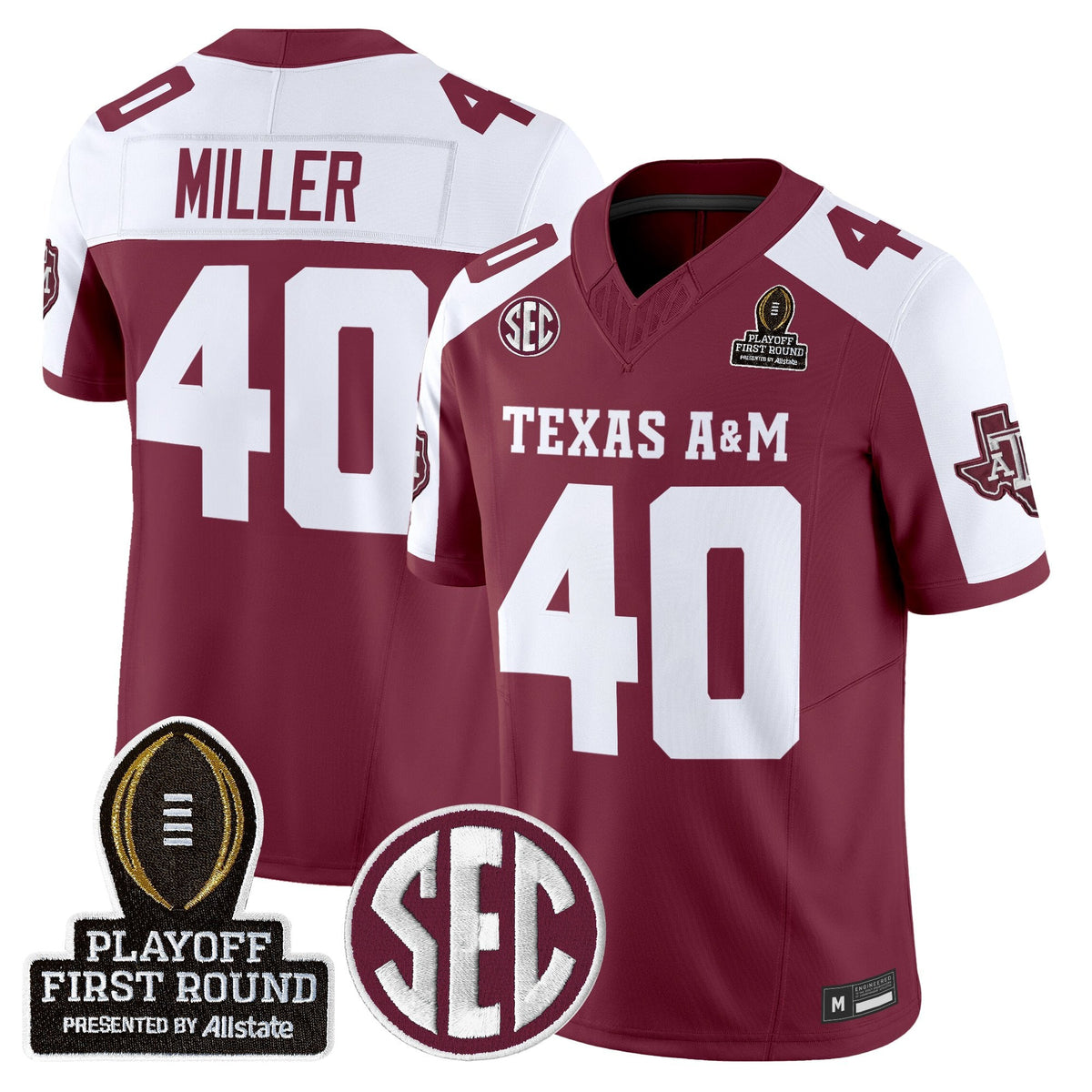 Aggies 2025 Playoff First Round Vapor Limited Jersey