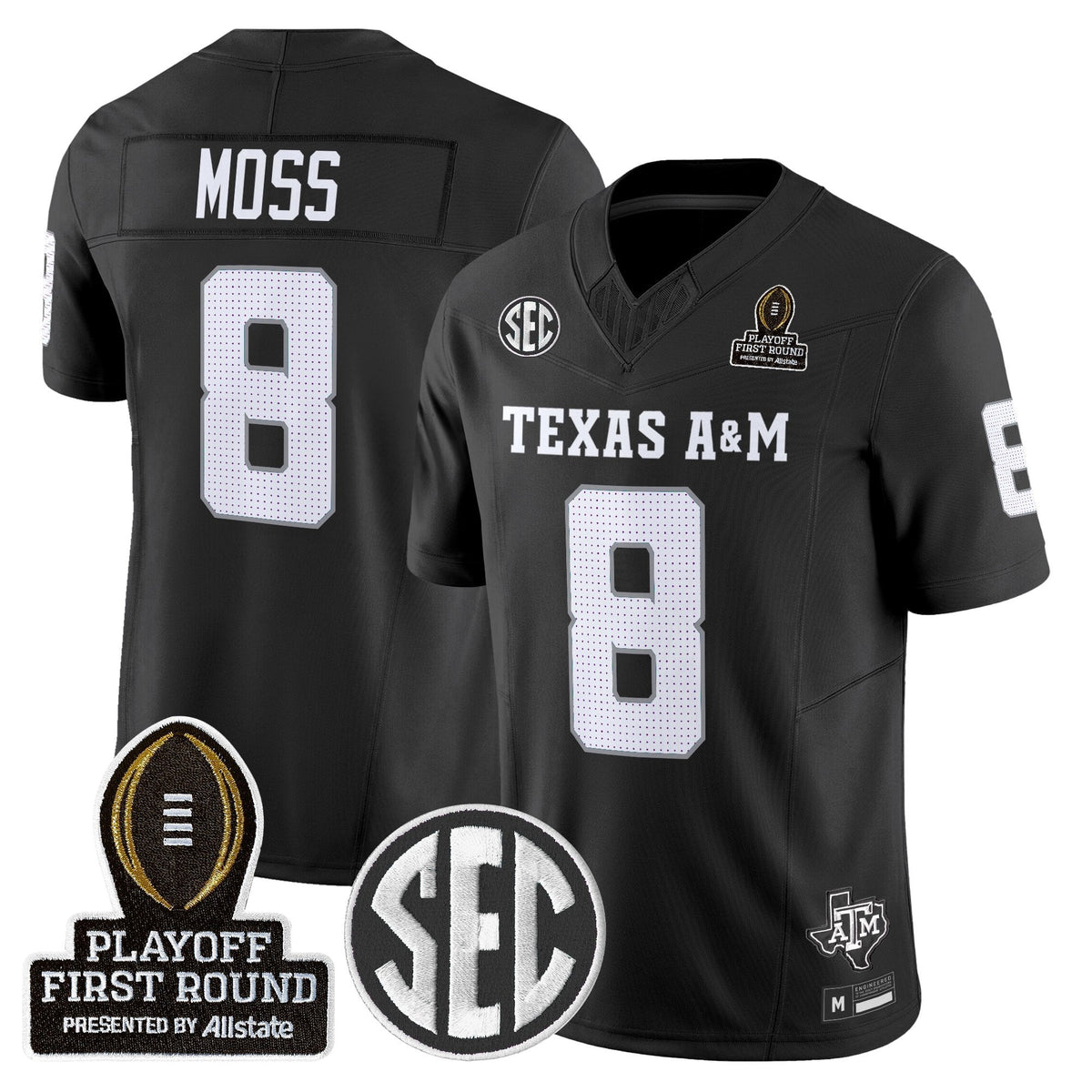 Aggies 2025 Playoff First Round Vapor Limited Jersey