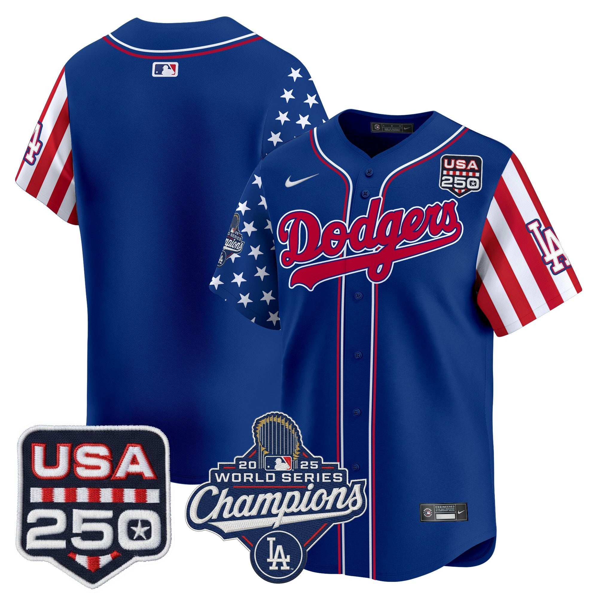 Los Angeles "Dodgers America250" Edition Vapor Premier Limited Jersey V2 - Stitched