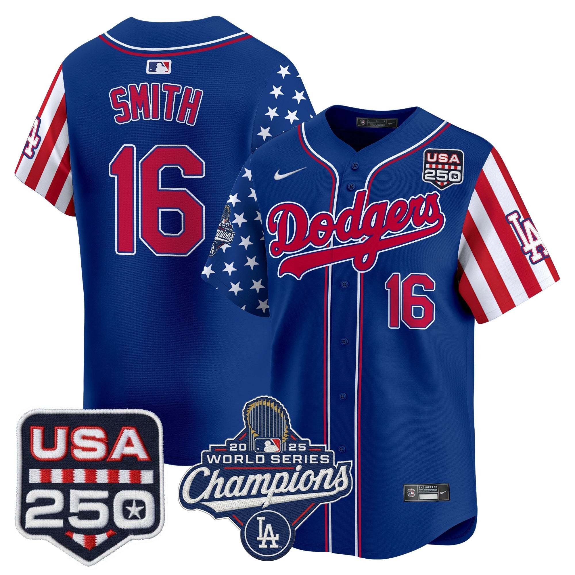 Los Angeles "Dodgers America250" Edition Vapor Premier Limited Jersey V2 - Stitched