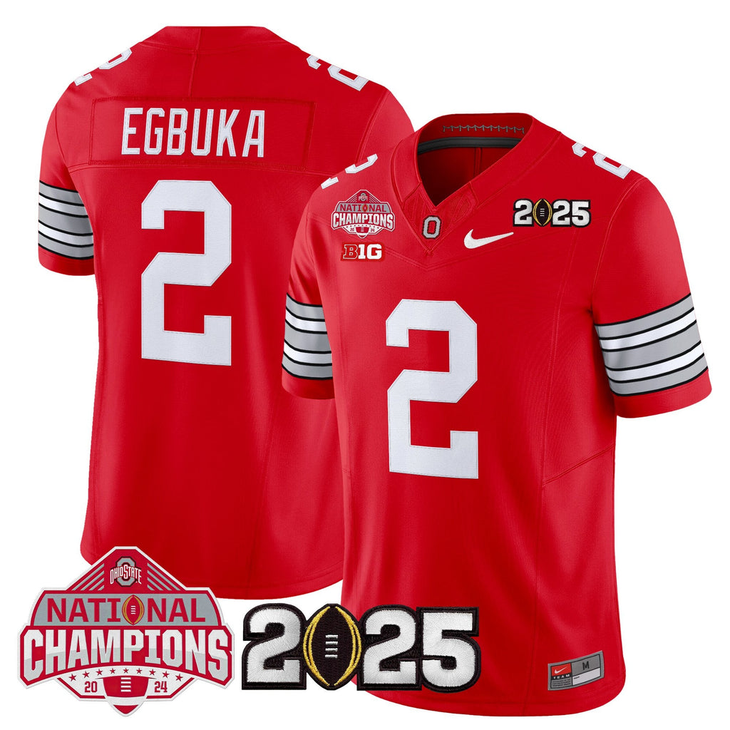OSU 2026 "Tunnel Vision" National Champions Patch Vapor Limited Jersey - Stitched