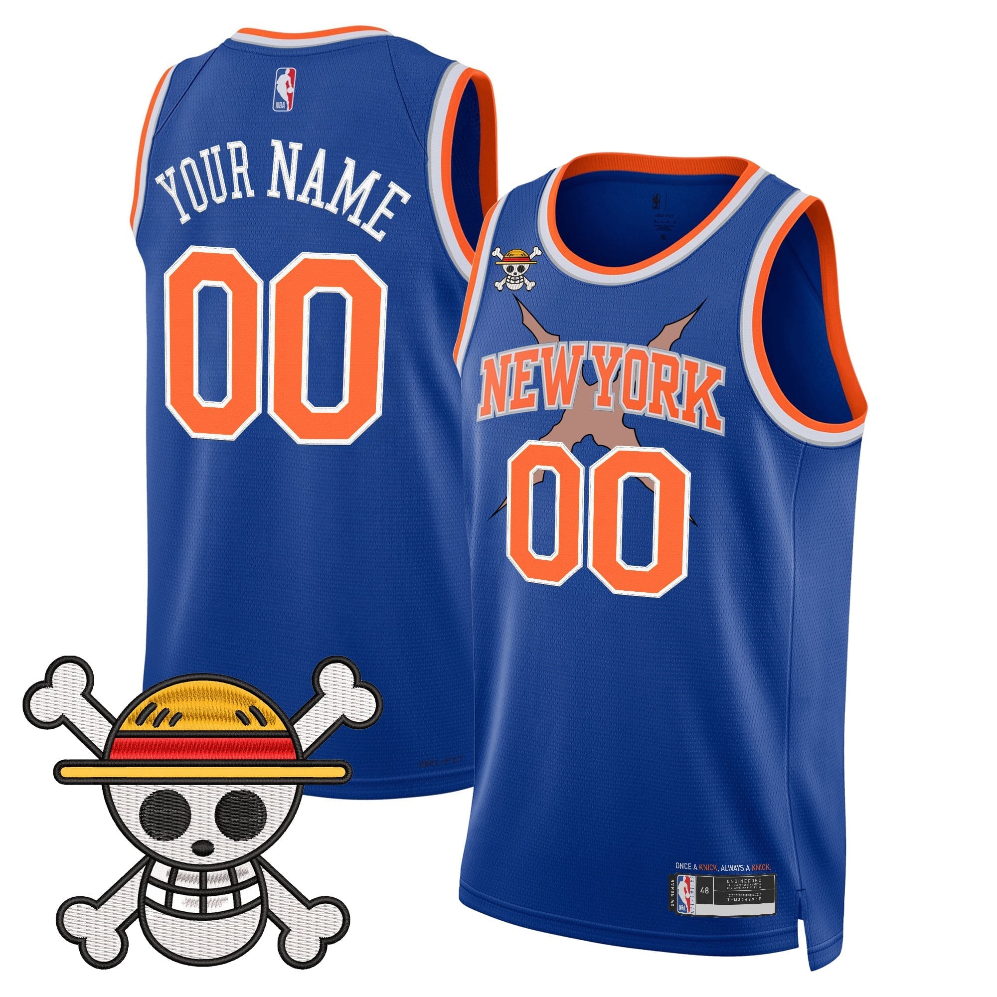 NYK x OP Swingman Custom Jersey- Stitched