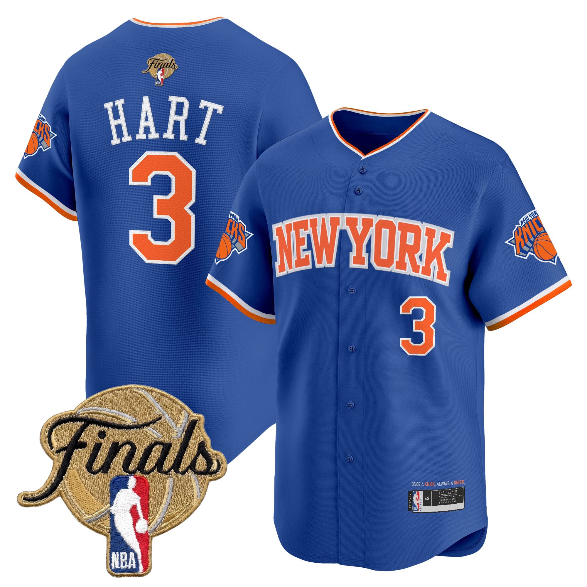 NYK 2026 Finals Vapor Baseball Jersey - Stitched