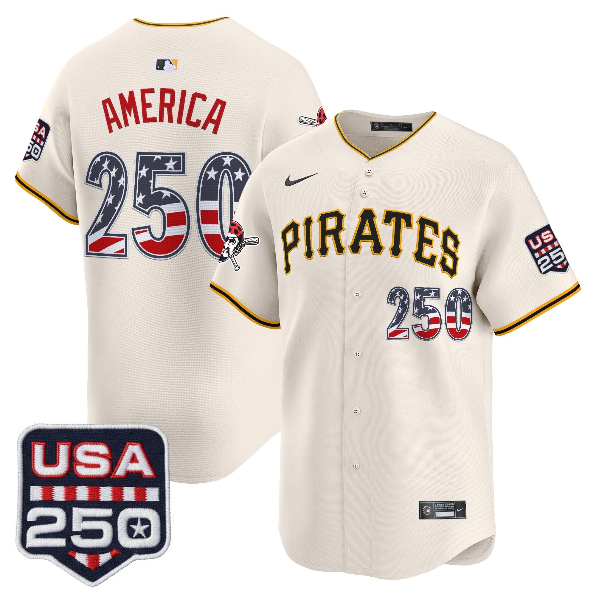 PIT USA 250 Fourth of July Vapor Premier Limited Jersey - Stitched