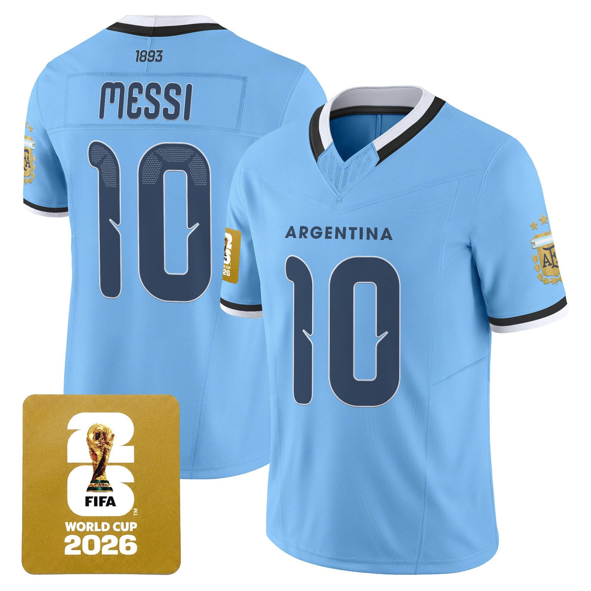 Argentina 2026 World Cup Vapor Football Jersey - Stitched