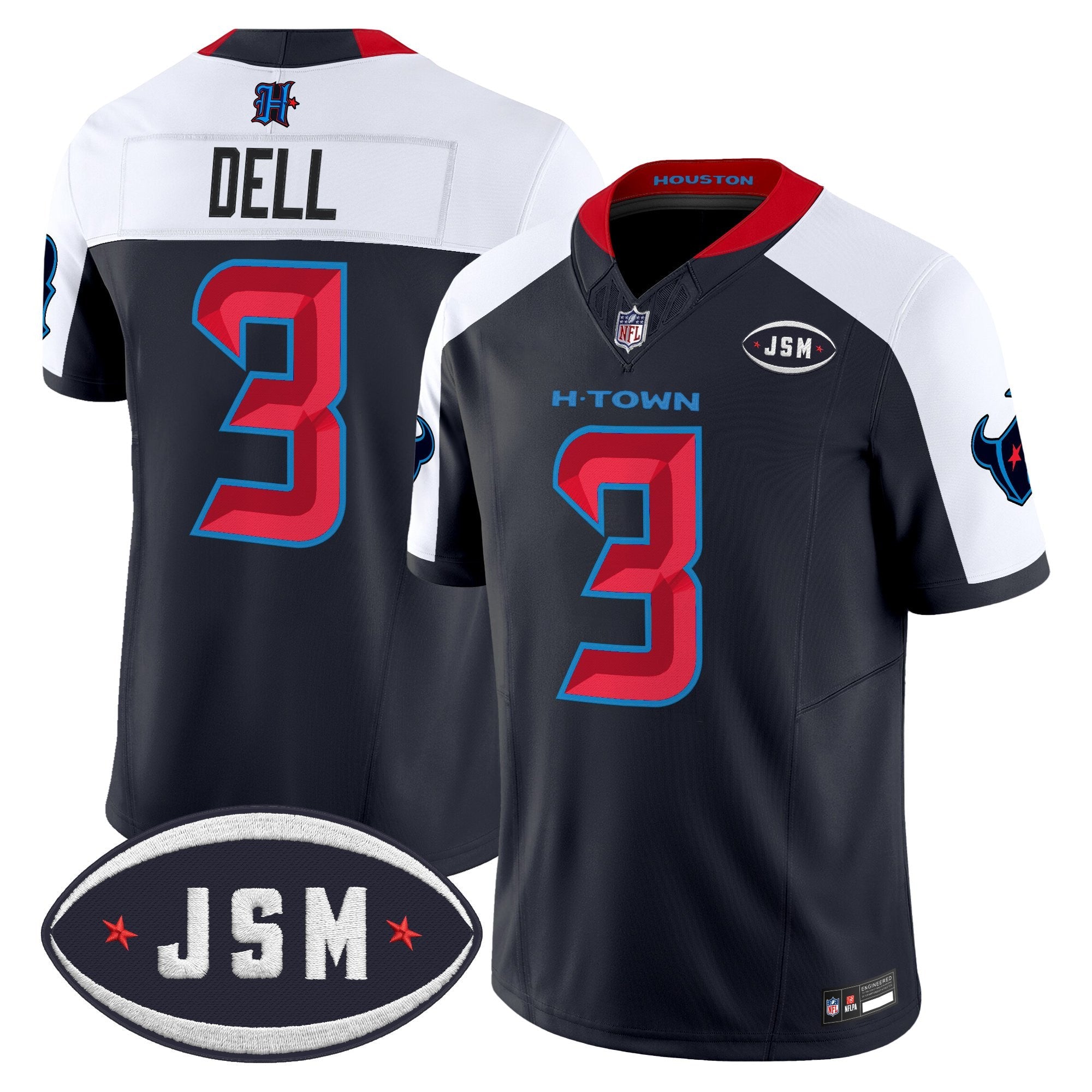 Houston Texan Janice McNair Memorial Patch Vapor Limited Jersey - Stitched