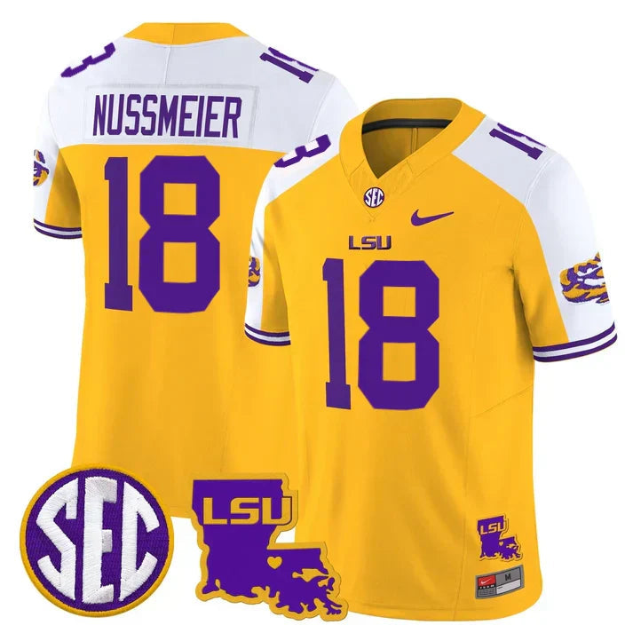 LSU 2025 Louisiana Patch Vapor Limited Jersey