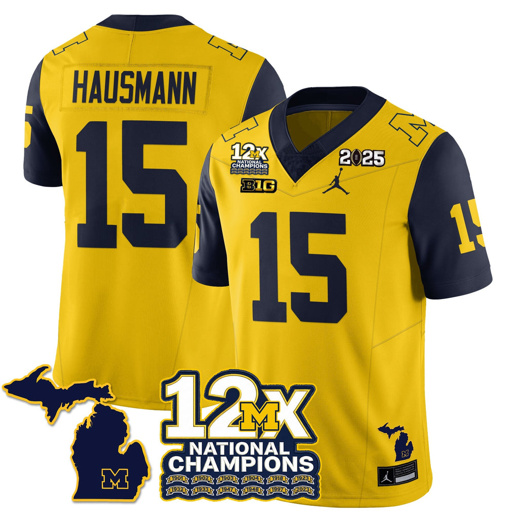 MICH 12x-Time National Champions Vapor Limited Football Jersey