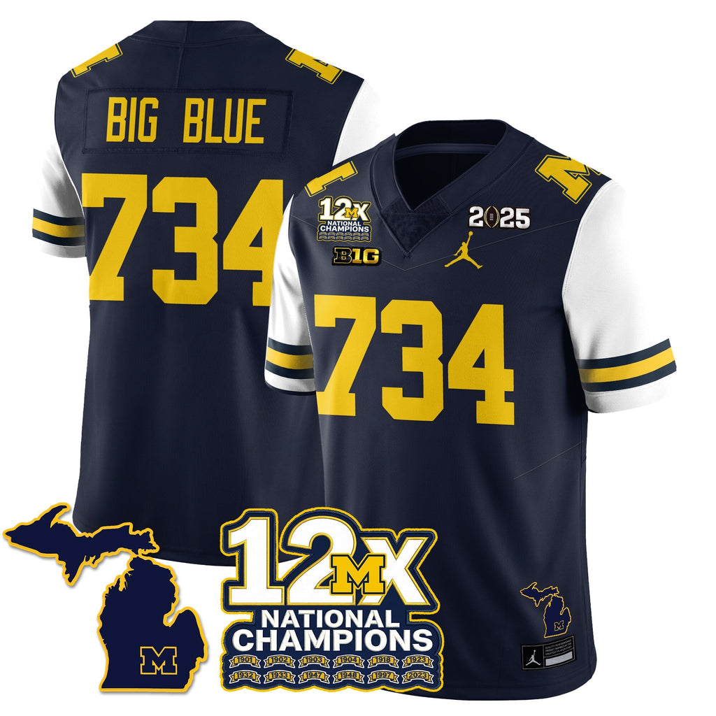 MICH 12x-Time National Champions Vapor Limited Football Jersey