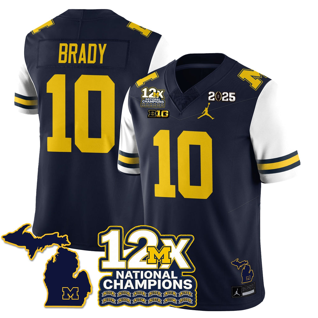 MICH 12x-Time National Champions Vapor Limited Football Jersey