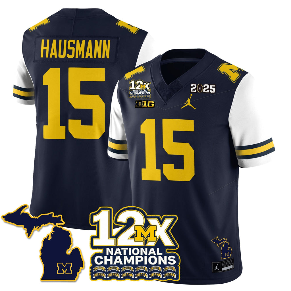MICH 12x-Time National Champions Vapor Limited Football Jersey