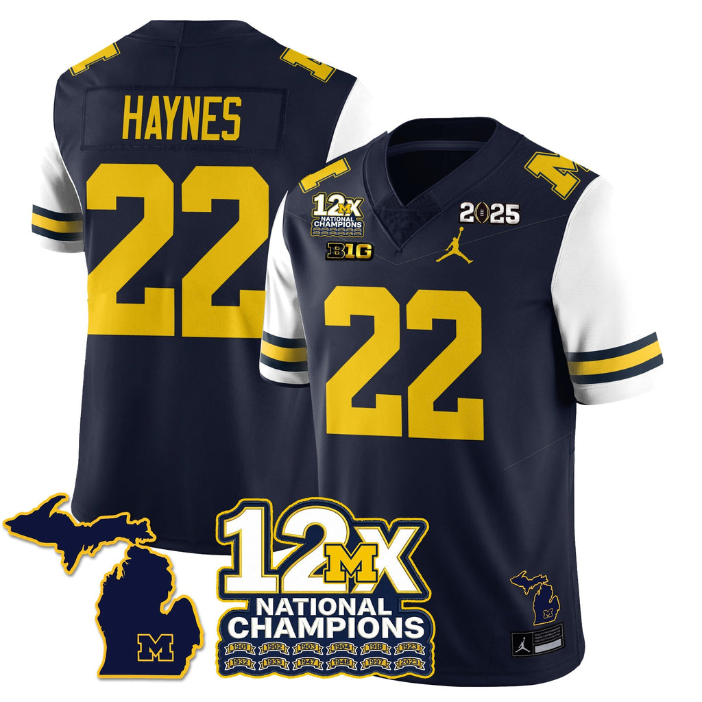 MICH 12x-Time National Champions Vapor Limited Football Jersey