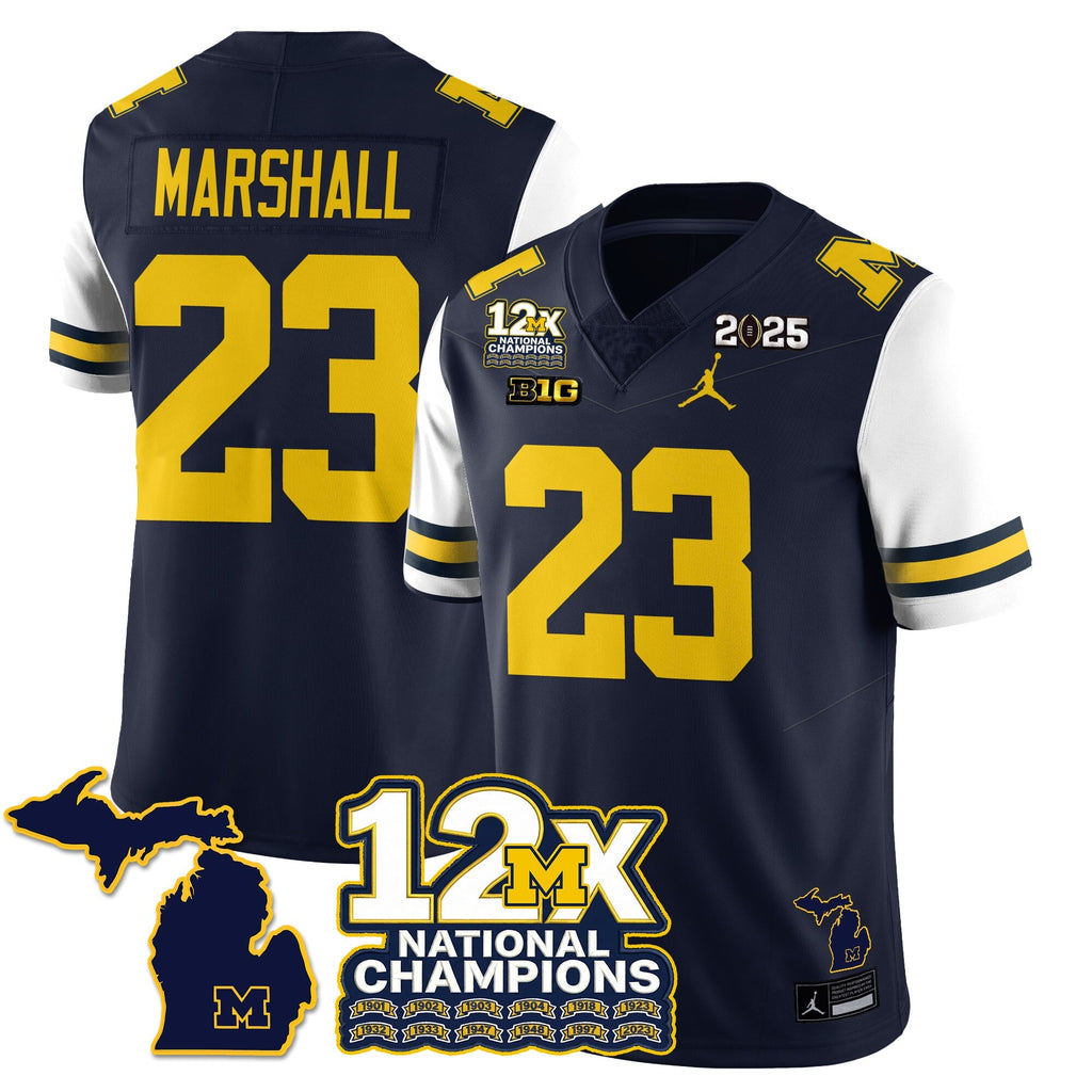 MICH 12x-Time National Champions Vapor Limited Football Jersey