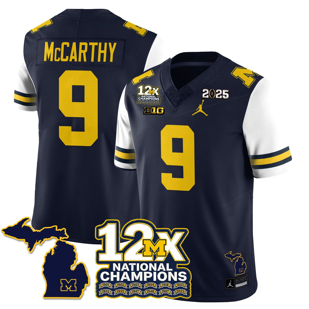 MICH 12x-Time National Champions Vapor Limited Football Jersey