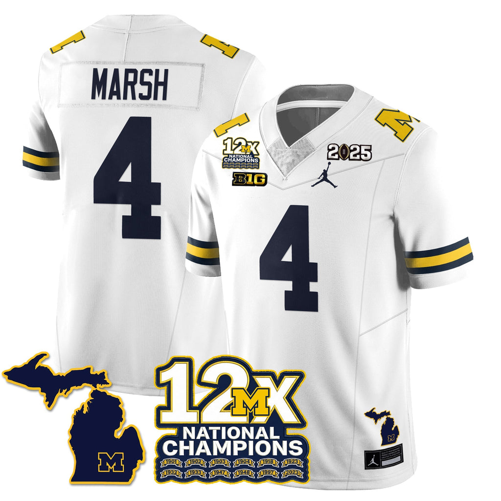 MICH 12x-Time National Champions Vapor Limited Football Jersey
