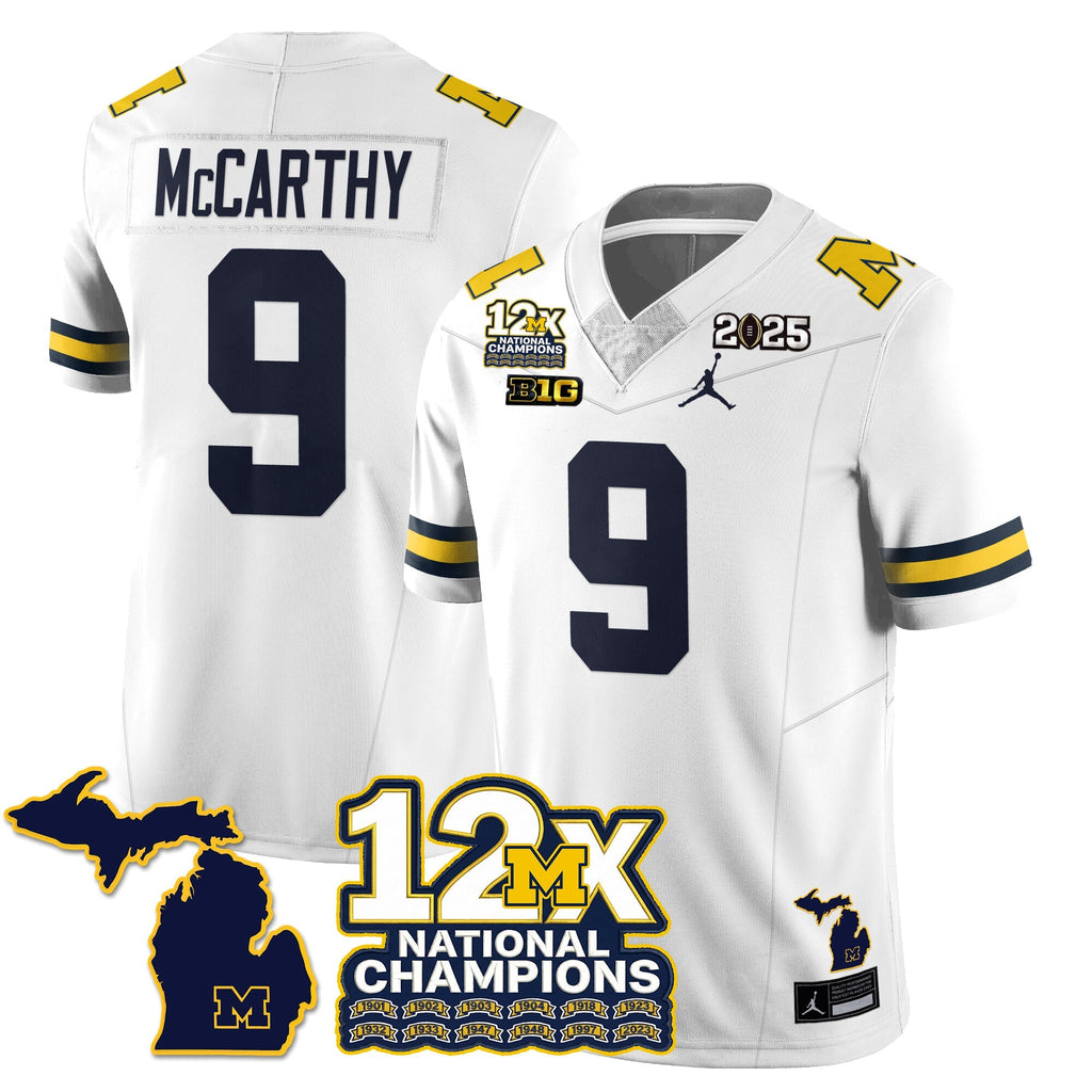 MICH 12x-Time National Champions Vapor Limited Football Jersey