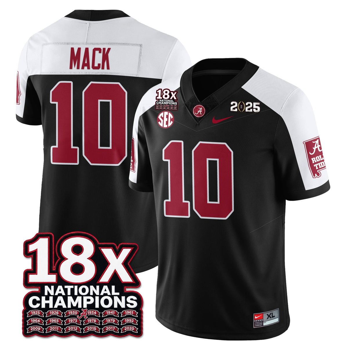 BAMA 18x-Time National Champions Vapor Limited Football Jersey