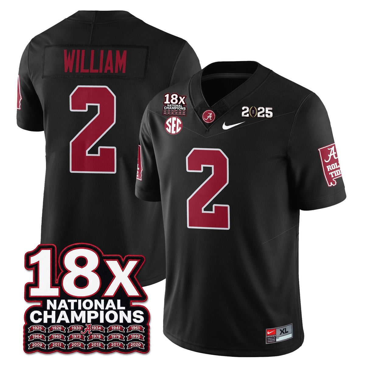 BAMA 18x-Time National Champions Vapor Limited Football Jersey