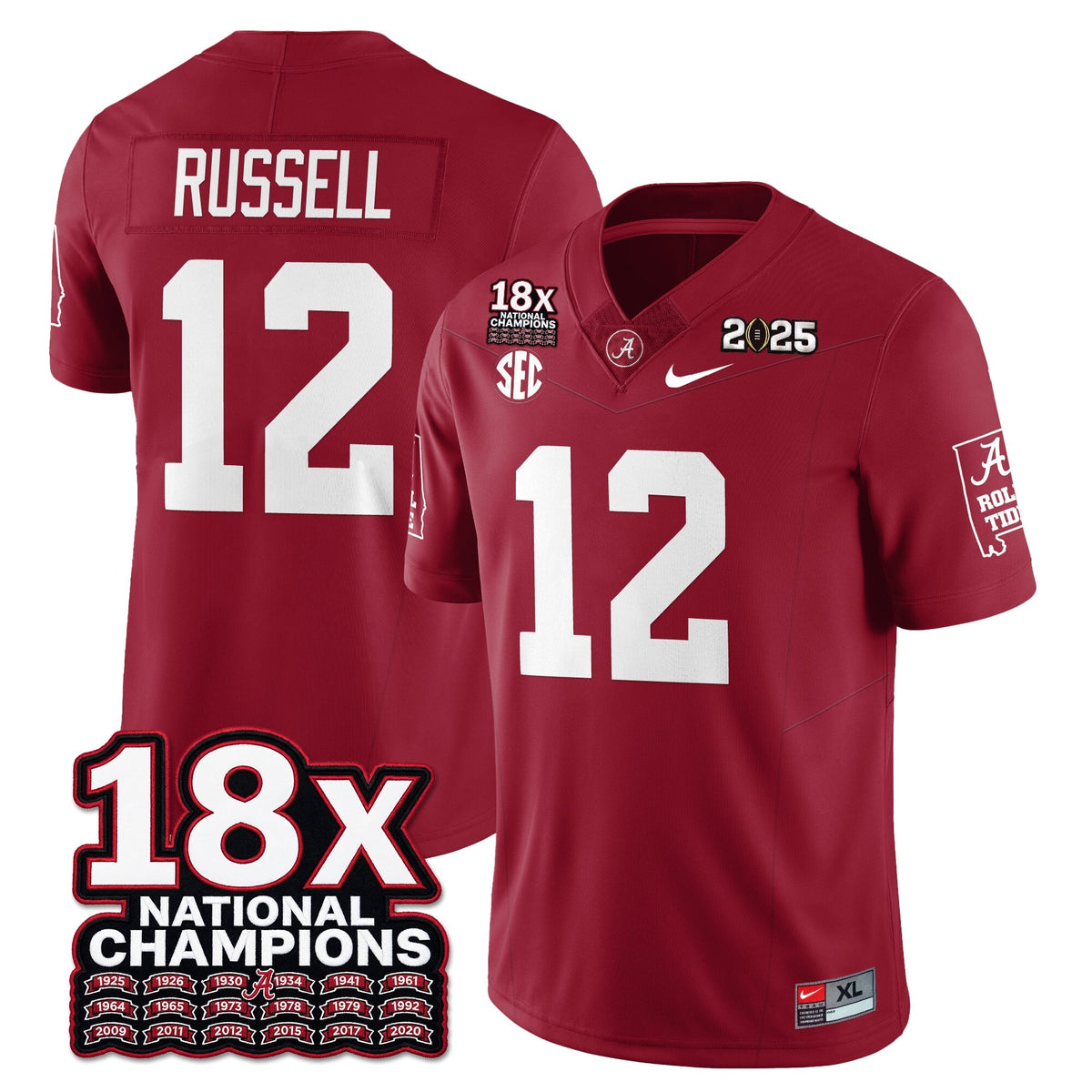 BAMA 18x-Time National Champions Vapor Limited Football Jersey