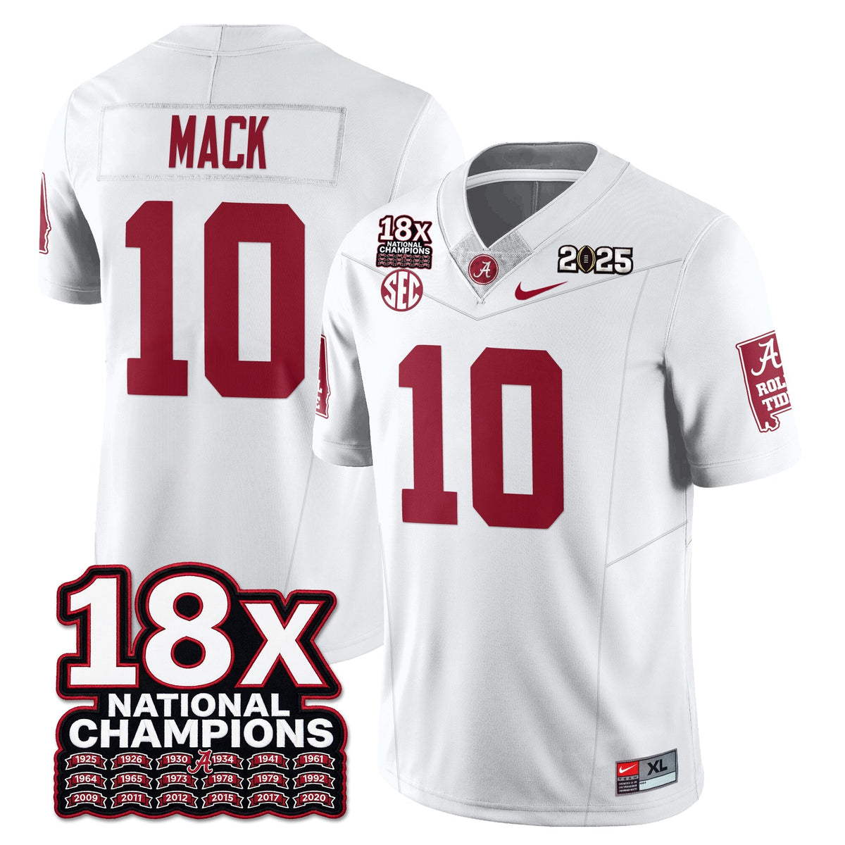BAMA 18x-Time National Champions Vapor Limited Football Jersey