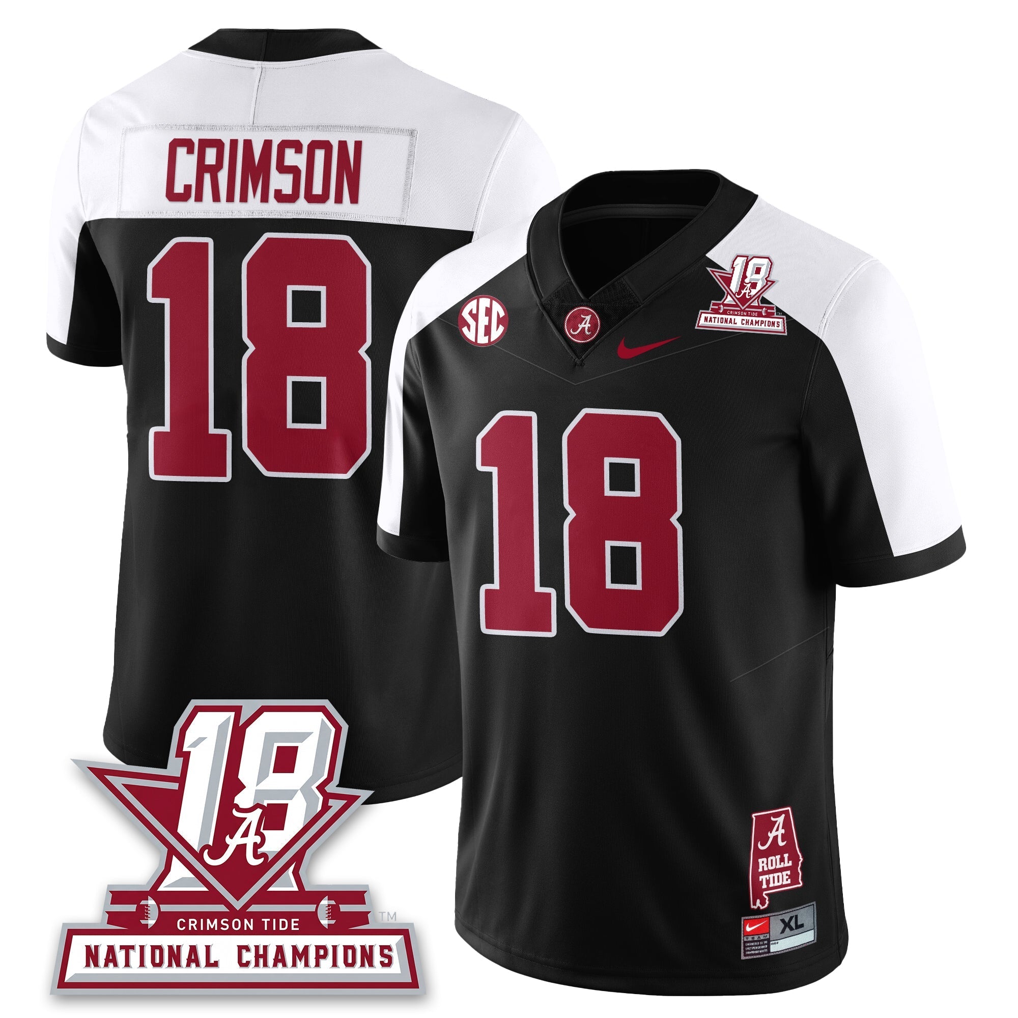 BAMA 18x-Time National Champions Vapor Limited Jersey