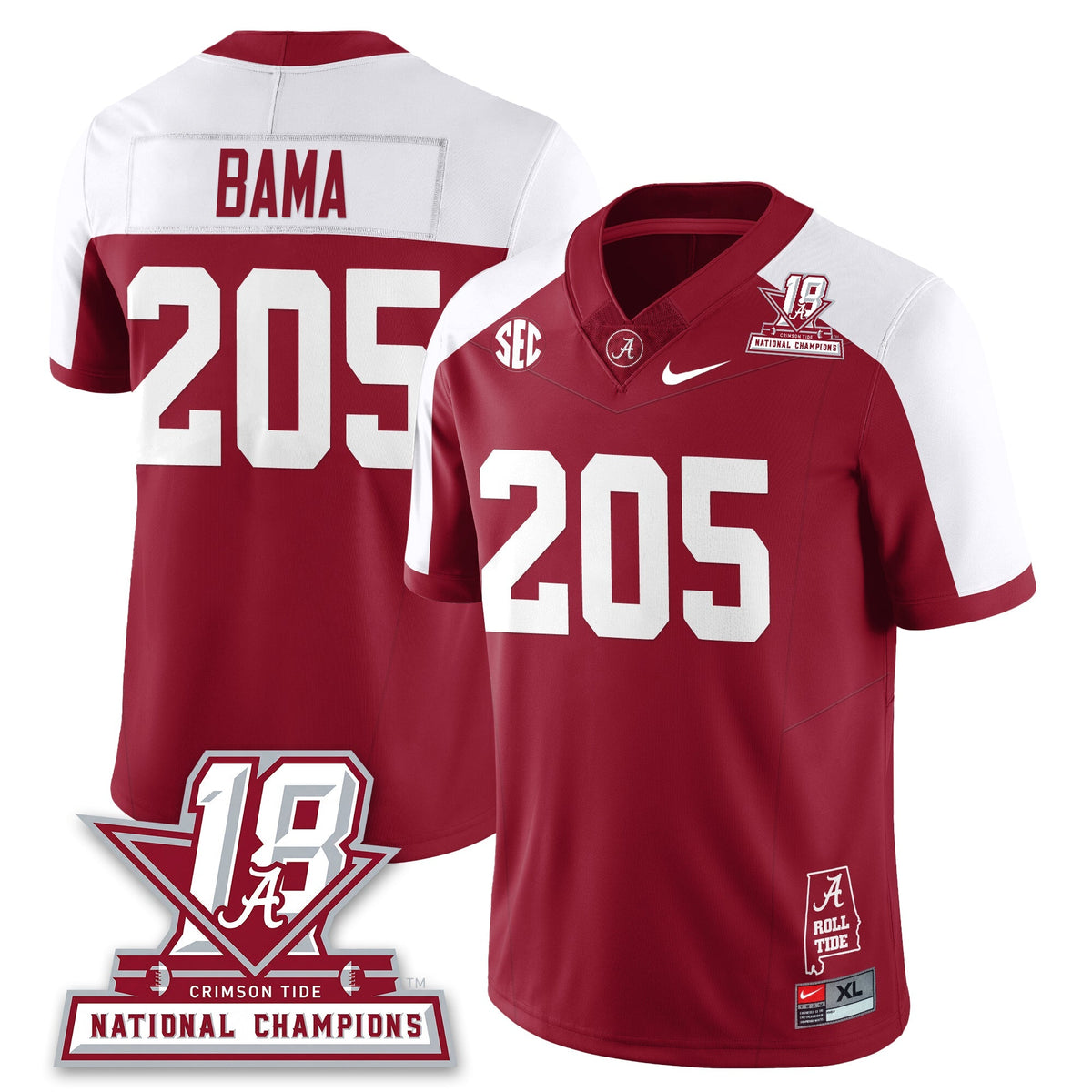 BAMA 18x-Time National Champions Vapor Limited Jersey