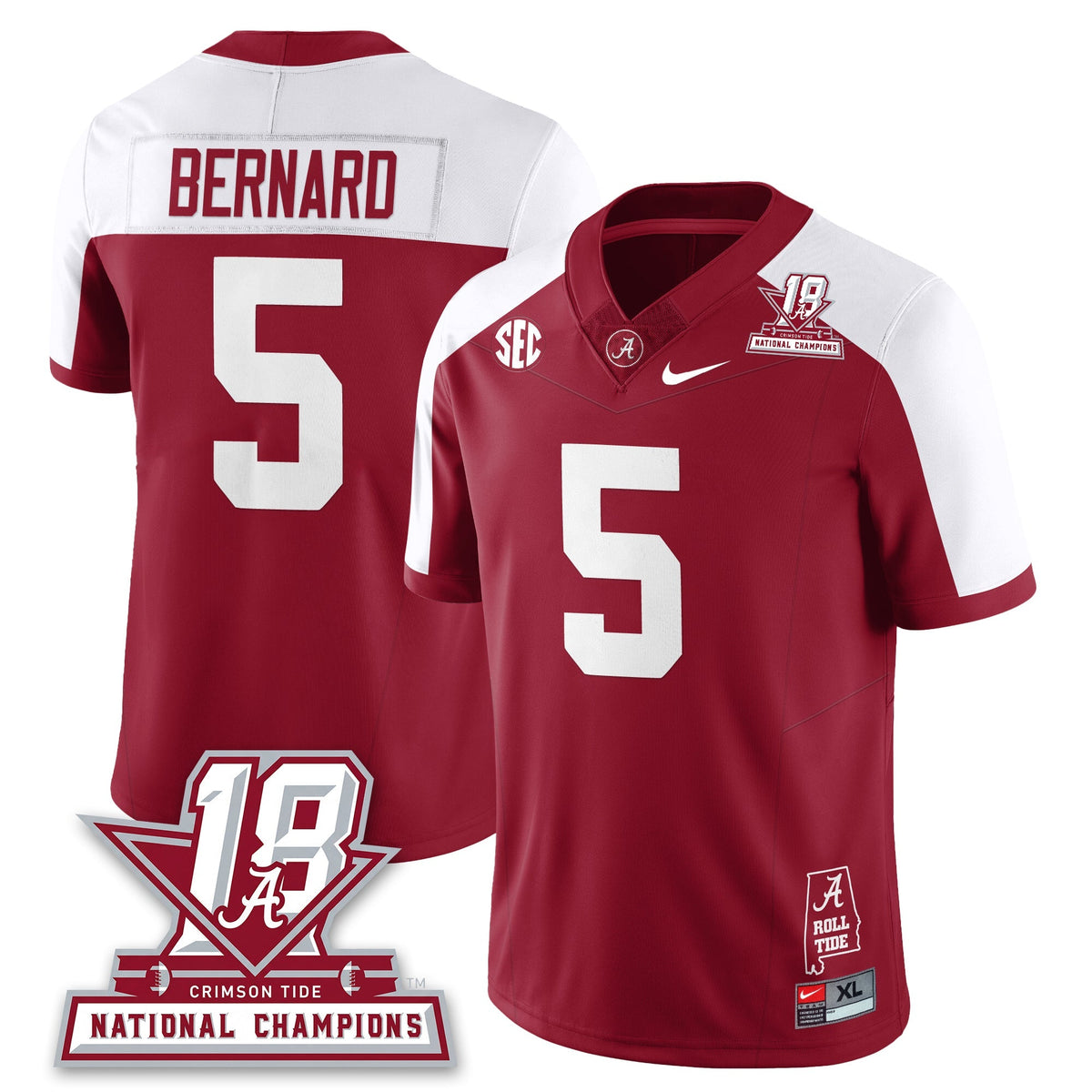 BAMA 18x-Time National Champions Vapor Limited Jersey