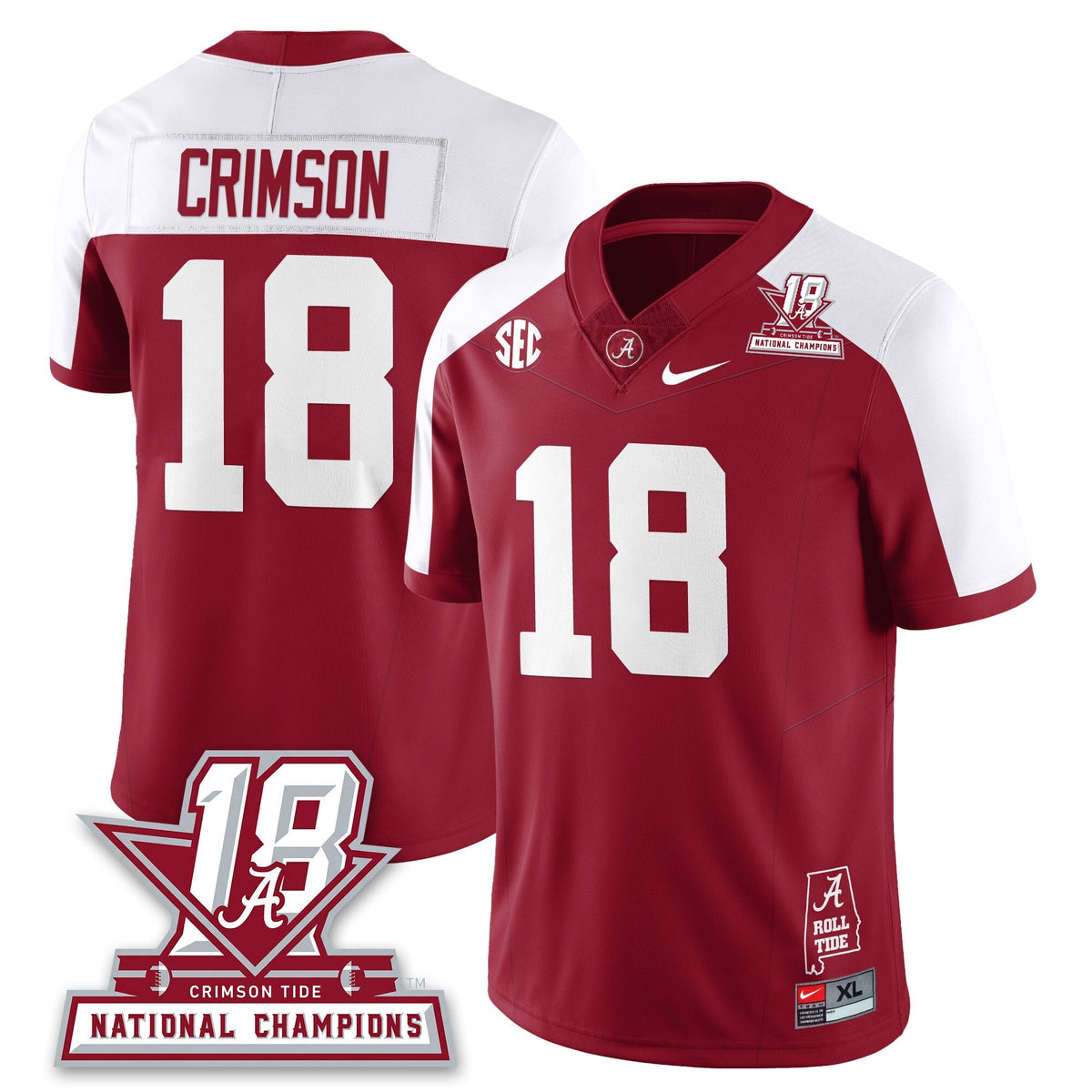 BAMA 18x-Time National Champions Vapor Limited Jersey