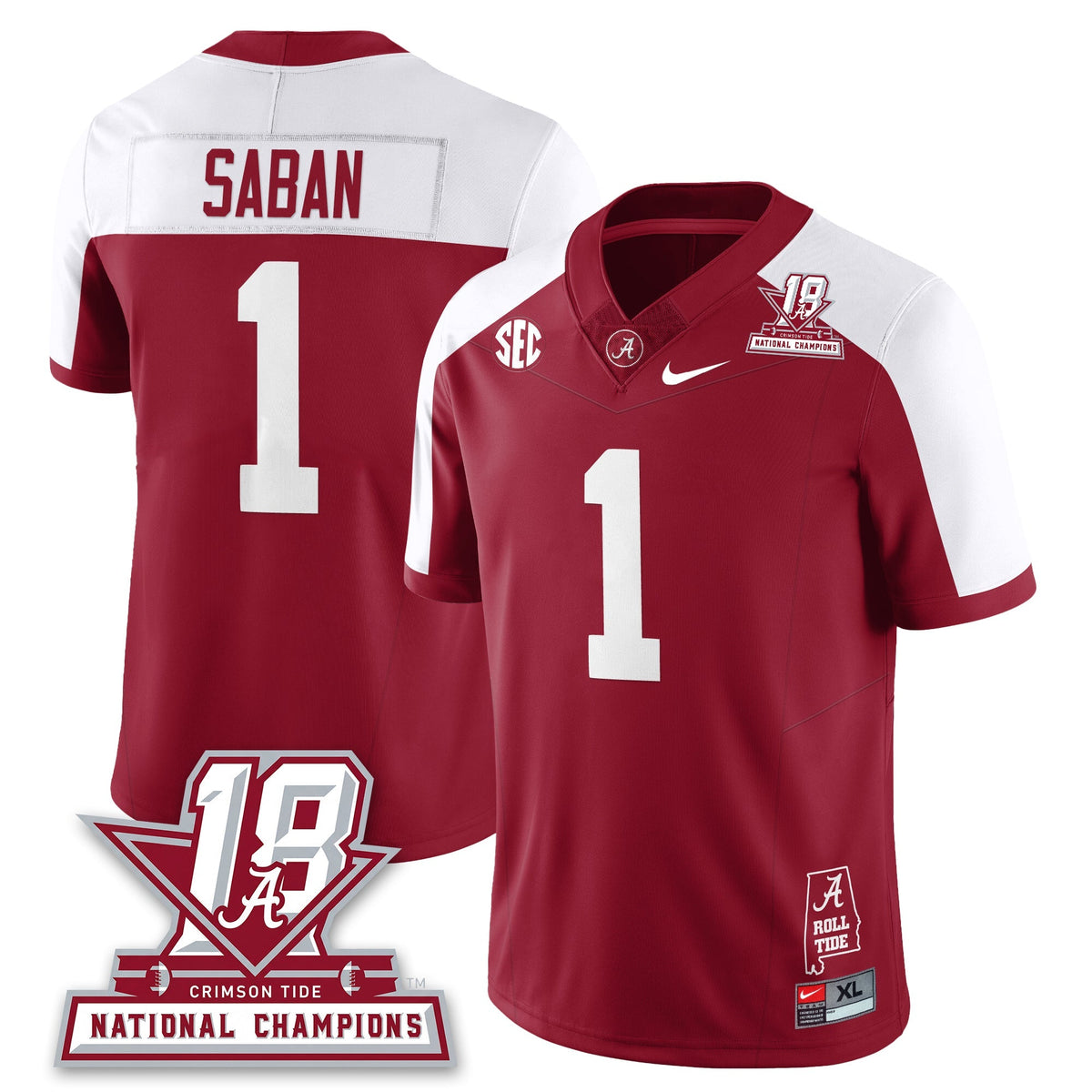 BAMA 18x-Time National Champions Vapor Limited Jersey