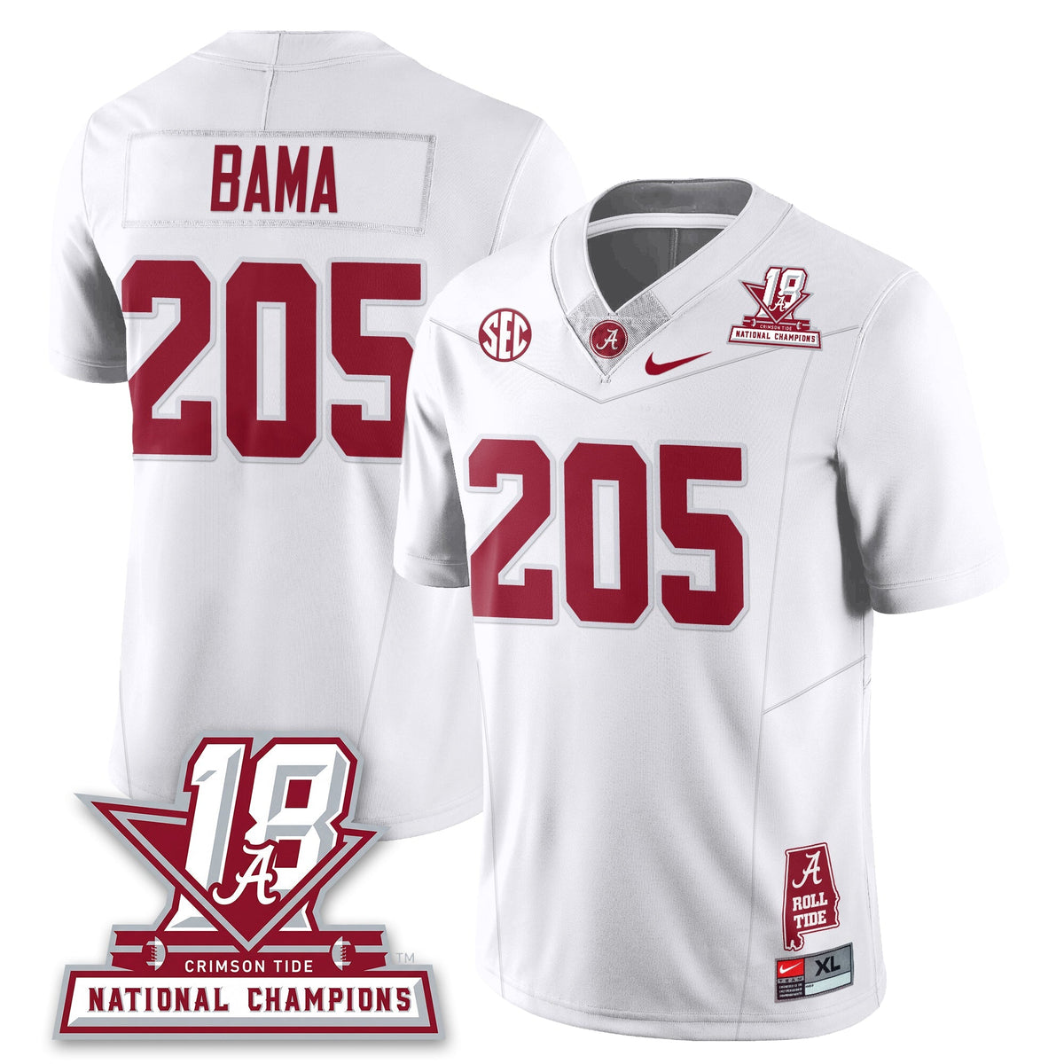 BAMA 18x-Time National Champions Vapor Limited Jersey