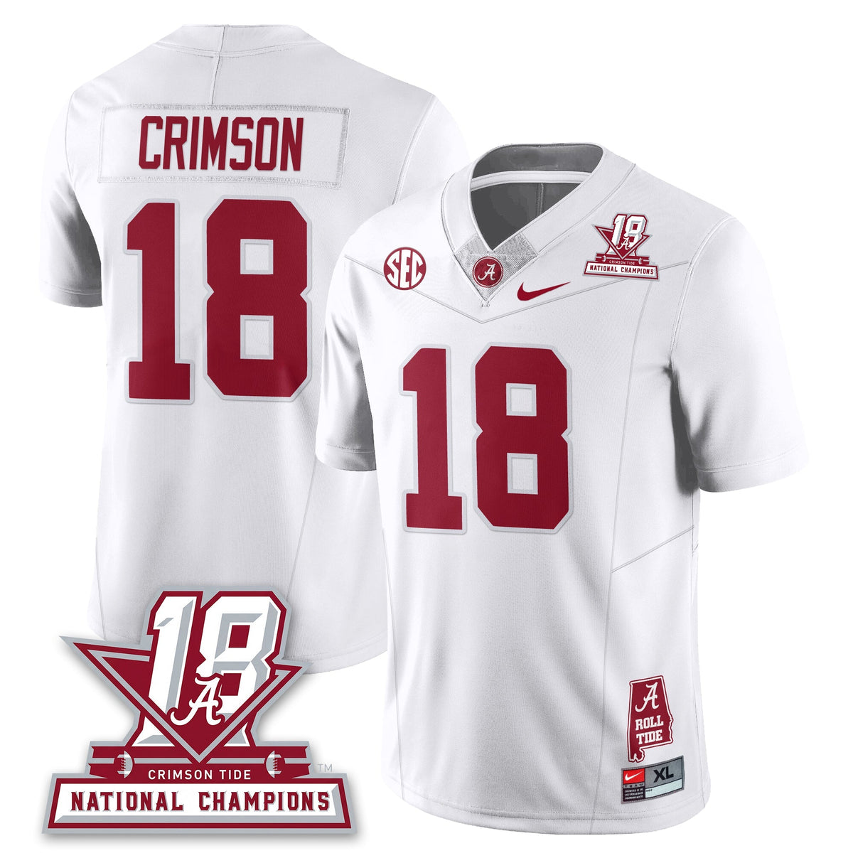 BAMA 18x-Time National Champions Vapor Limited Jersey