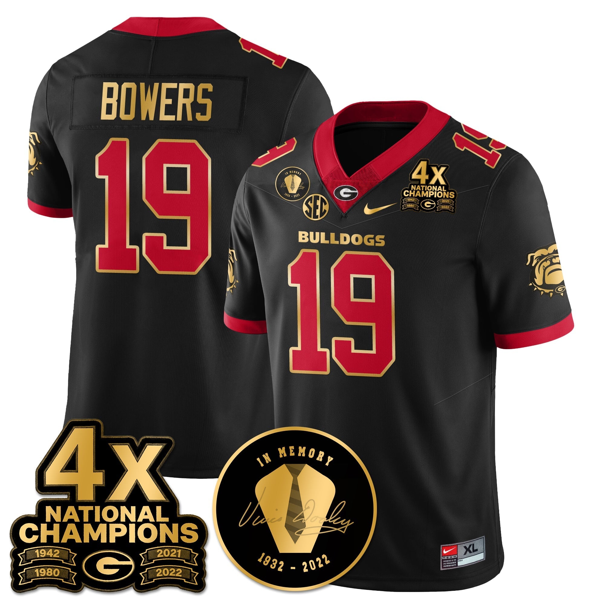 UGA 4x-Time National Champions Vapor Limited Jersey