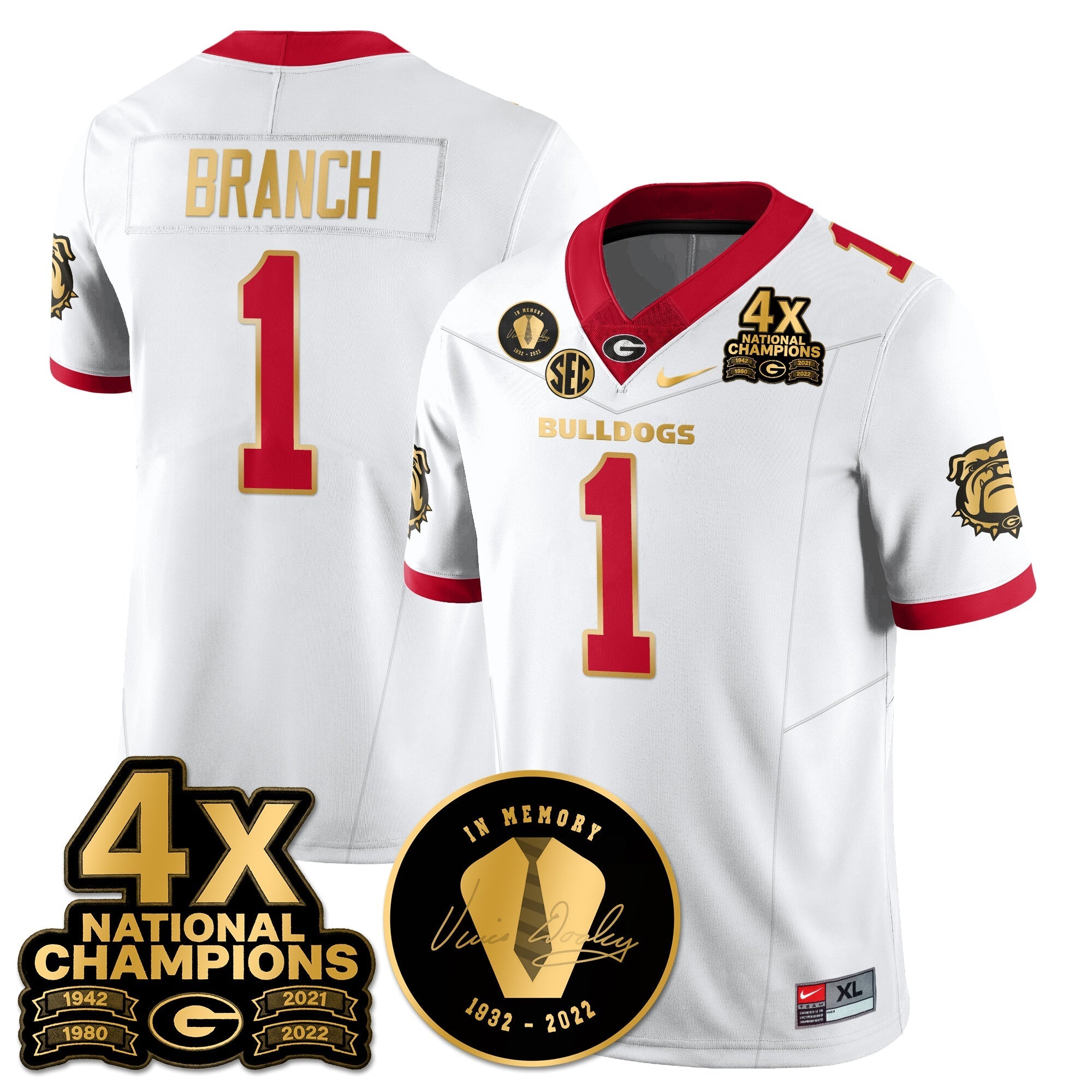 UGA 4x-Time National Champions Vapor Limited Jersey