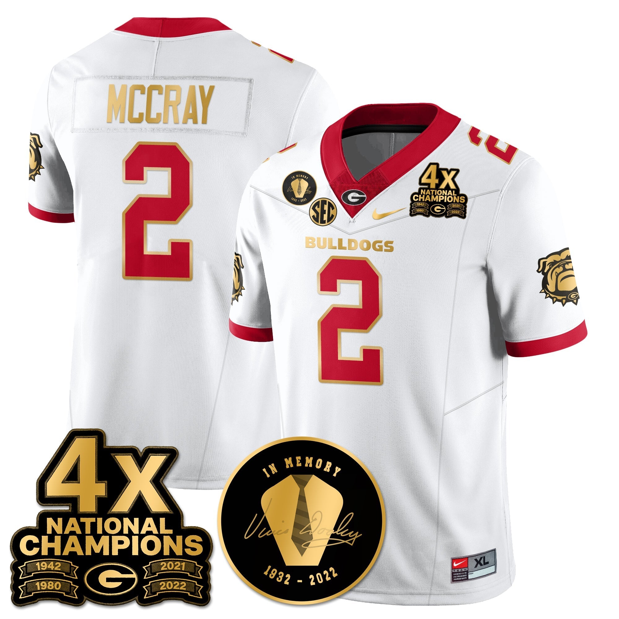 UGA 4x-Time National Champions Vapor Limited Jersey
