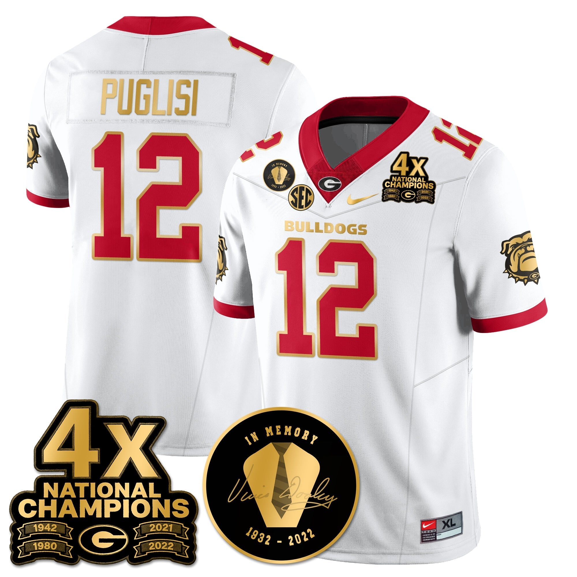 UGA 4x-Time National Champions Vapor Limited Jersey